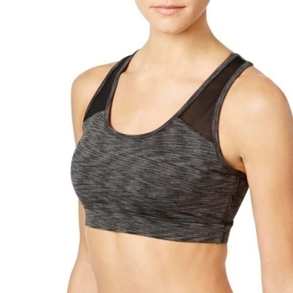 IDEOLOGY WOMENS OPEN BACK MID IMPACT SPORTS BRA